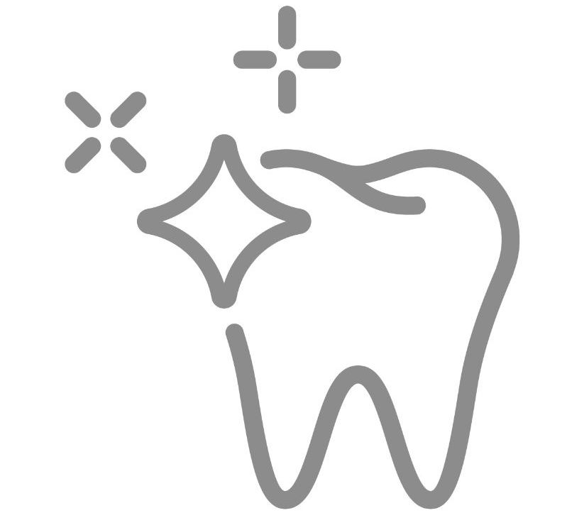 icono diente brillante